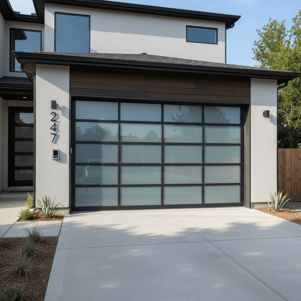 New garage door installation