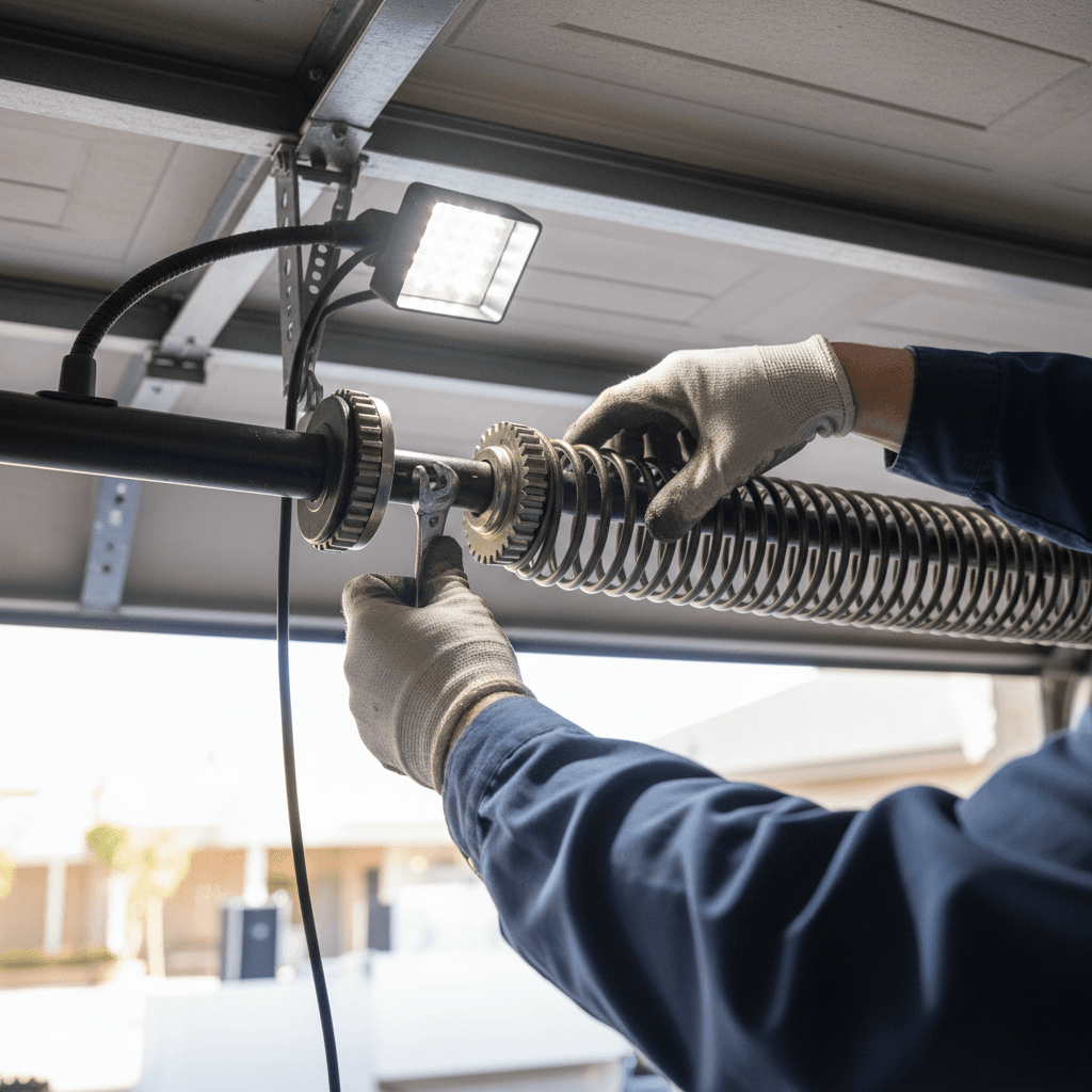 Efficient garage door motor